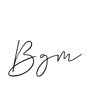 It looks lik you need a new signature style for name Bgm. Design unique handwritten (Allison_Script) signature with our free signature maker in just a few clicks. Bgm signature style 2 images and pictures png