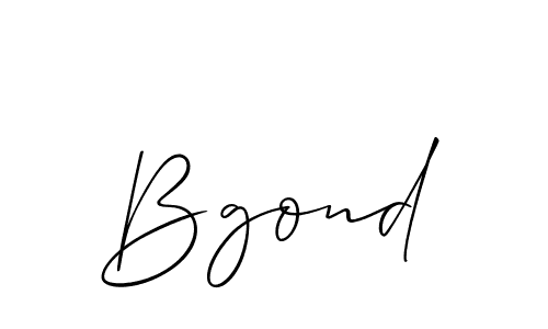 Bgond stylish signature style. Best Handwritten Sign (Allison_Script) for my name. Handwritten Signature Collection Ideas for my name Bgond. Bgond signature style 2 images and pictures png