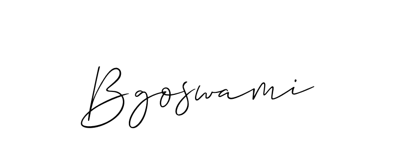 How to Draw Bgoswami signature style? Allison_Script is a latest design signature styles for name Bgoswami. Bgoswami signature style 2 images and pictures png