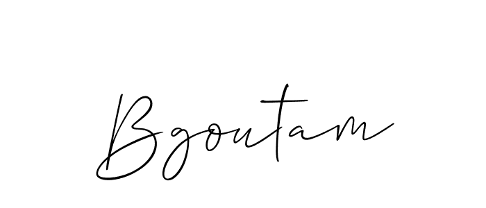 Once you've used our free online signature maker to create your best signature Allison_Script style, it's time to enjoy all of the benefits that Bgoutam name signing documents. Bgoutam signature style 2 images and pictures png