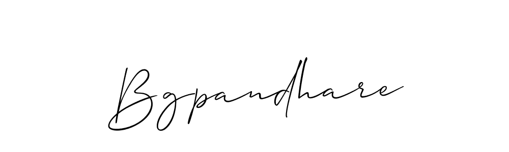 if you are searching for the best signature style for your name Bgpandhare. so please give up your signature search. here we have designed multiple signature styles  using Allison_Script. Bgpandhare signature style 2 images and pictures png