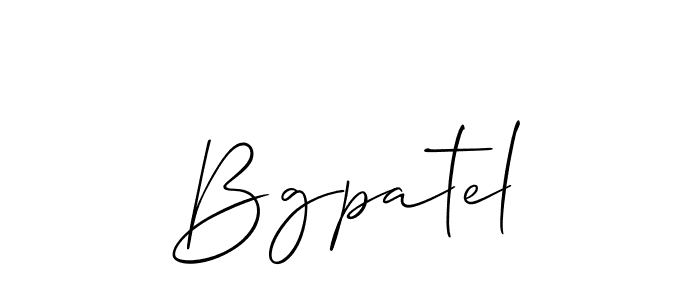 Also You can easily find your signature by using the search form. We will create Bgpatel name handwritten signature images for you free of cost using Allison_Script sign style. Bgpatel signature style 2 images and pictures png