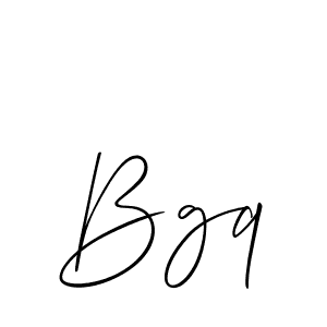 You should practise on your own different ways (Allison_Script) to write your name (Bgq) in signature. don't let someone else do it for you. Bgq signature style 2 images and pictures png