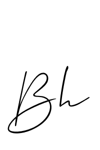 Also we have Bh name is the best signature style. Create professional handwritten signature collection using Allison_Script autograph style. Bh signature style 2 images and pictures png