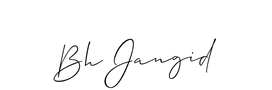 You should practise on your own different ways (Allison_Script) to write your name (Bh Jangid) in signature. don't let someone else do it for you. Bh Jangid signature style 2 images and pictures png