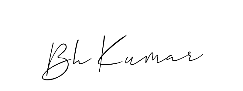 Once you've used our free online signature maker to create your best signature Allison_Script style, it's time to enjoy all of the benefits that Bh Kumar name signing documents. Bh Kumar signature style 2 images and pictures png