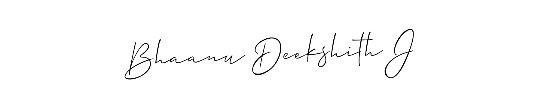 Make a beautiful signature design for name Bhaanu Deekshith J. Use this online signature maker to create a handwritten signature for free. Bhaanu Deekshith J signature style 2 images and pictures png
