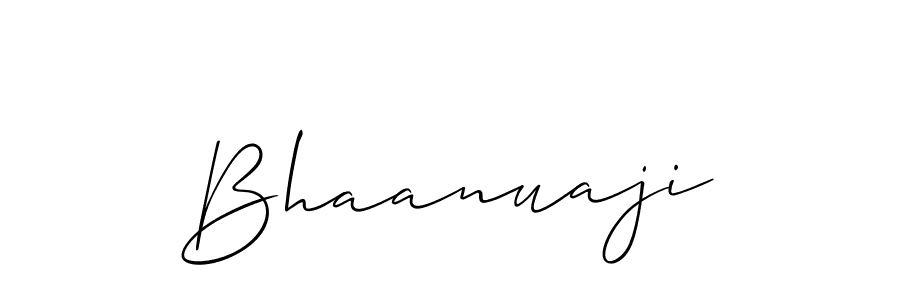 Make a beautiful signature design for name Bhaanuaji. With this signature (Allison_Script) style, you can create a handwritten signature for free. Bhaanuaji signature style 2 images and pictures png