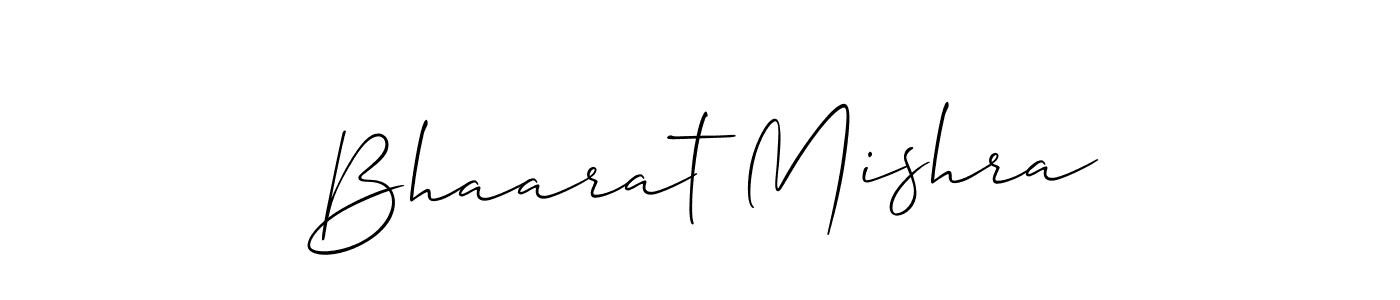 How to make Bhaarat Mishra signature? Allison_Script is a professional autograph style. Create handwritten signature for Bhaarat Mishra name. Bhaarat Mishra signature style 2 images and pictures png