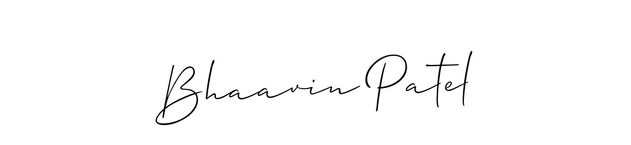 How to make Bhaavin Patel signature? Allison_Script is a professional autograph style. Create handwritten signature for Bhaavin Patel name. Bhaavin Patel signature style 2 images and pictures png