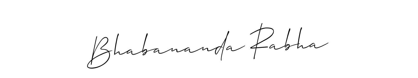 Create a beautiful signature design for name Bhabananda Rabha. With this signature (Allison_Script) fonts, you can make a handwritten signature for free. Bhabananda Rabha signature style 2 images and pictures png