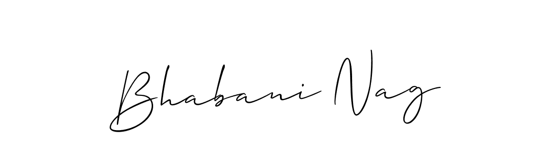 Use a signature maker to create a handwritten signature online. With this signature software, you can design (Allison_Script) your own signature for name Bhabani Nag. Bhabani Nag signature style 2 images and pictures png