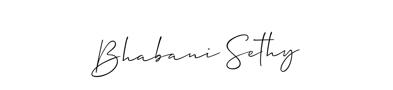 Bhabani Sethy stylish signature style. Best Handwritten Sign (Allison_Script) for my name. Handwritten Signature Collection Ideas for my name Bhabani Sethy. Bhabani Sethy signature style 2 images and pictures png