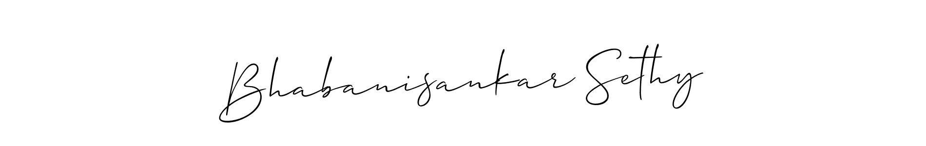 Also we have Bhabanisankar Sethy name is the best signature style. Create professional handwritten signature collection using Allison_Script autograph style. Bhabanisankar Sethy signature style 2 images and pictures png