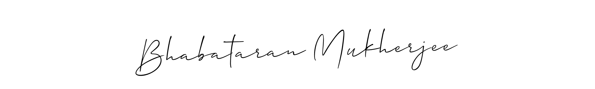 Create a beautiful signature design for name Bhabataran Mukherjee. With this signature (Allison_Script) fonts, you can make a handwritten signature for free. Bhabataran Mukherjee signature style 2 images and pictures png