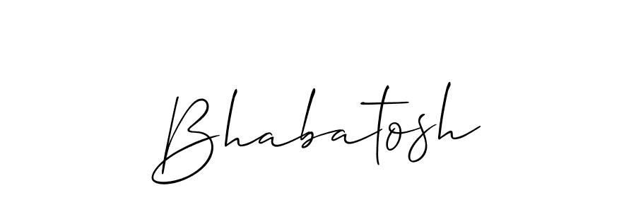 You should practise on your own different ways (Allison_Script) to write your name (Bhabatosh) in signature. don't let someone else do it for you. Bhabatosh signature style 2 images and pictures png