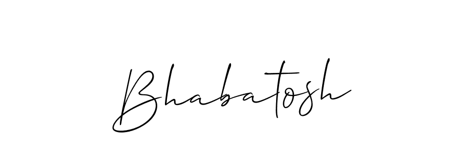 You should practise on your own different ways (Allison_Script) to write your name (Bhabatosh) in signature. don't let someone else do it for you. Bhabatosh signature style 2 images and pictures png