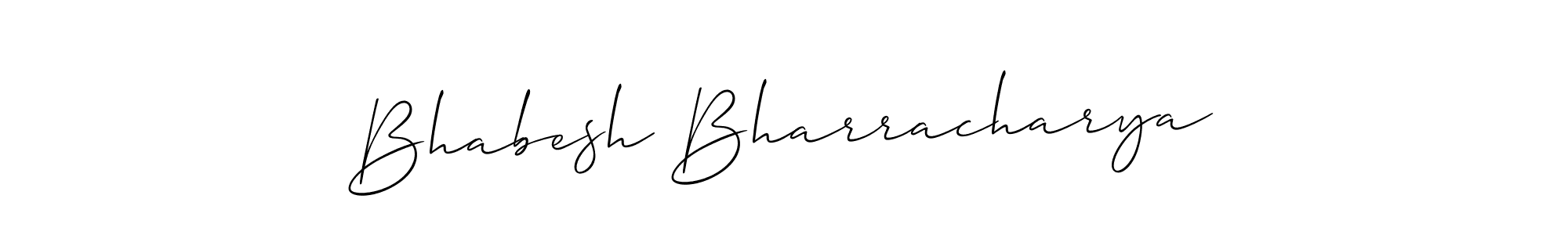 You should practise on your own different ways (Allison_Script) to write your name (Bhabesh Bharracharya) in signature. don't let someone else do it for you. Bhabesh Bharracharya signature style 2 images and pictures png