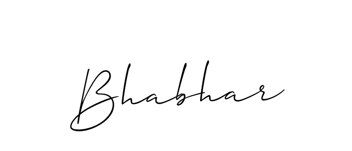 if you are searching for the best signature style for your name Bhabhar. so please give up your signature search. here we have designed multiple signature styles  using Allison_Script. Bhabhar signature style 2 images and pictures png