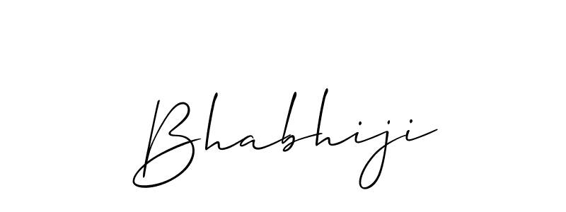 if you are searching for the best signature style for your name Bhabhiji. so please give up your signature search. here we have designed multiple signature styles  using Allison_Script. Bhabhiji signature style 2 images and pictures png