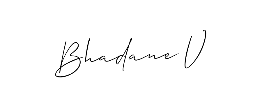 Here are the top 10 professional signature styles for the name Bhadane V. These are the best autograph styles you can use for your name. Bhadane V signature style 2 images and pictures png