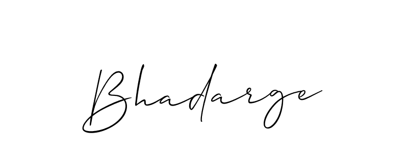 How to Draw Bhadarge signature style? Allison_Script is a latest design signature styles for name Bhadarge. Bhadarge signature style 2 images and pictures png