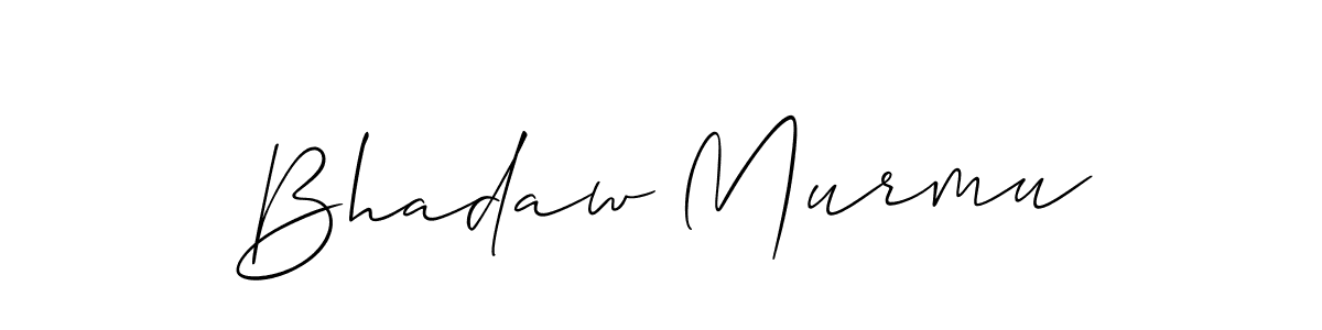 Use a signature maker to create a handwritten signature online. With this signature software, you can design (Allison_Script) your own signature for name Bhadaw Murmu. Bhadaw Murmu signature style 2 images and pictures png