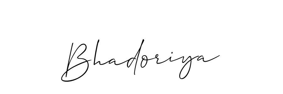 Bhadoriya stylish signature style. Best Handwritten Sign (Allison_Script) for my name. Handwritten Signature Collection Ideas for my name Bhadoriya. Bhadoriya signature style 2 images and pictures png