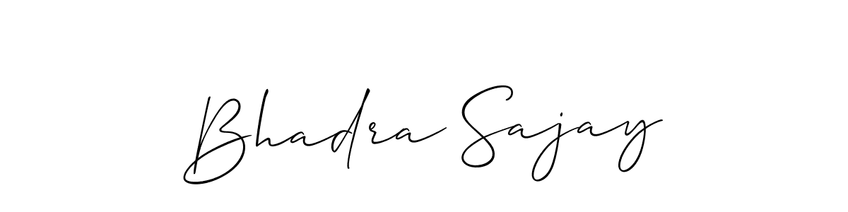 Design your own signature with our free online signature maker. With this signature software, you can create a handwritten (Allison_Script) signature for name Bhadra Sajay. Bhadra Sajay signature style 2 images and pictures png