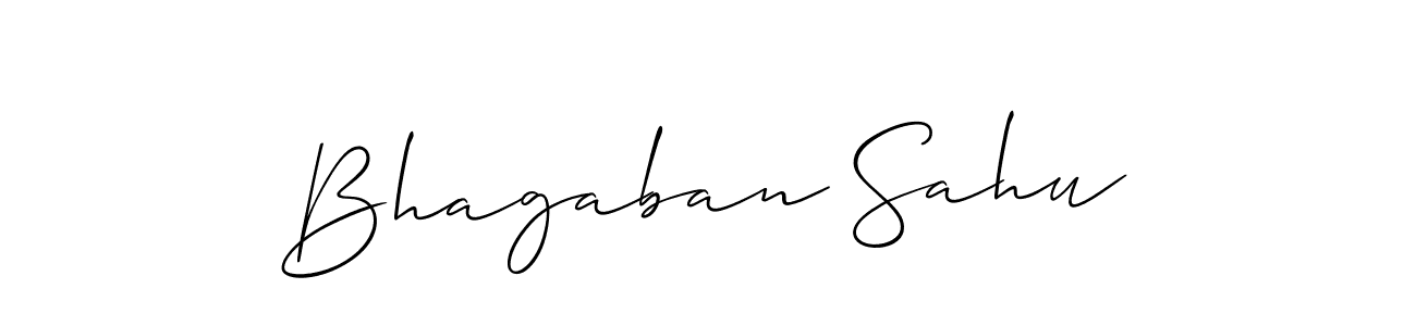 Allison_Script is a professional signature style that is perfect for those who want to add a touch of class to their signature. It is also a great choice for those who want to make their signature more unique. Get Bhagaban Sahu name to fancy signature for free. Bhagaban Sahu signature style 2 images and pictures png