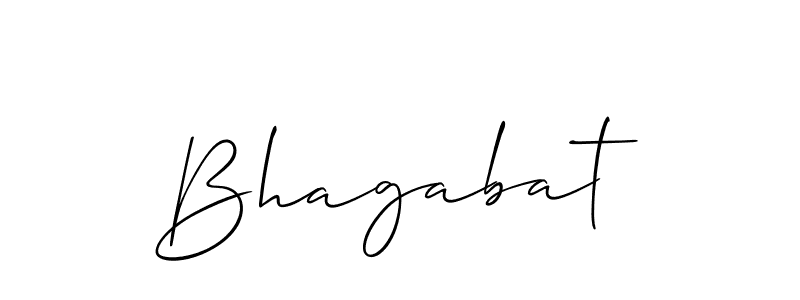 Create a beautiful signature design for name Bhagabat. With this signature (Allison_Script) fonts, you can make a handwritten signature for free. Bhagabat signature style 2 images and pictures png