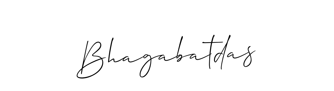 Use a signature maker to create a handwritten signature online. With this signature software, you can design (Allison_Script) your own signature for name Bhagabatdas. Bhagabatdas signature style 2 images and pictures png