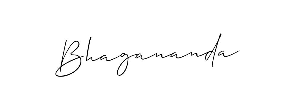 Create a beautiful signature design for name Bhagananda. With this signature (Allison_Script) fonts, you can make a handwritten signature for free. Bhagananda signature style 2 images and pictures png
