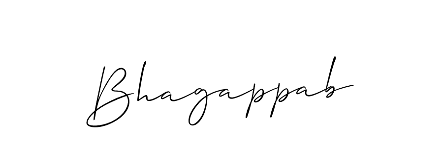 Design your own signature with our free online signature maker. With this signature software, you can create a handwritten (Allison_Script) signature for name Bhagappab. Bhagappab signature style 2 images and pictures png