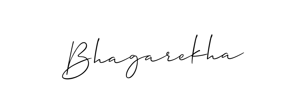 How to make Bhagarekha name signature. Use Allison_Script style for creating short signs online. This is the latest handwritten sign. Bhagarekha signature style 2 images and pictures png