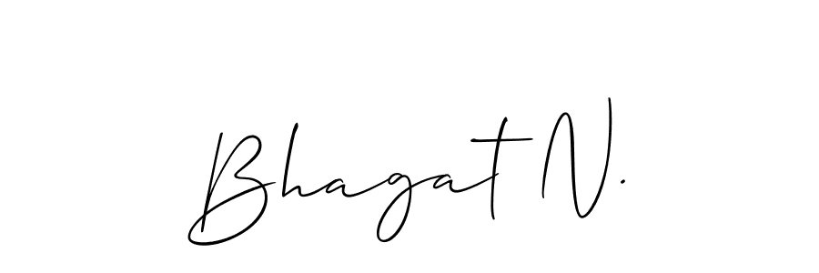 Also we have Bhagat N. name is the best signature style. Create professional handwritten signature collection using Allison_Script autograph style. Bhagat N. signature style 2 images and pictures png