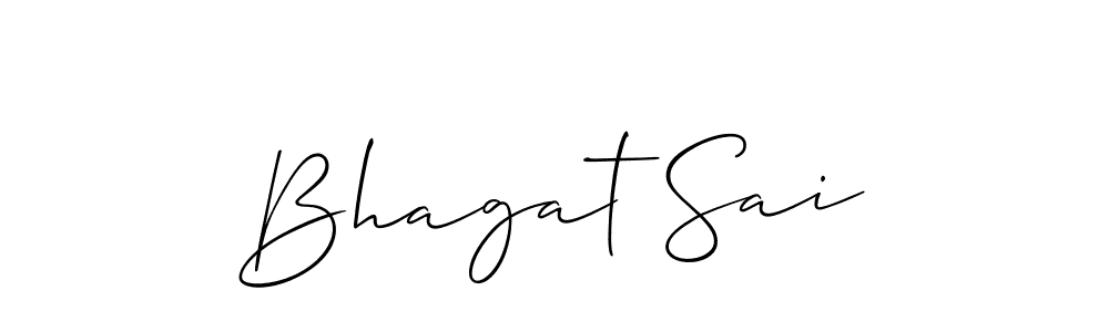 Also we have Bhagat Sai name is the best signature style. Create professional handwritten signature collection using Allison_Script autograph style. Bhagat Sai signature style 2 images and pictures png