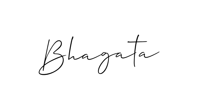 Create a beautiful signature design for name Bhagata. With this signature (Allison_Script) fonts, you can make a handwritten signature for free. Bhagata signature style 2 images and pictures png