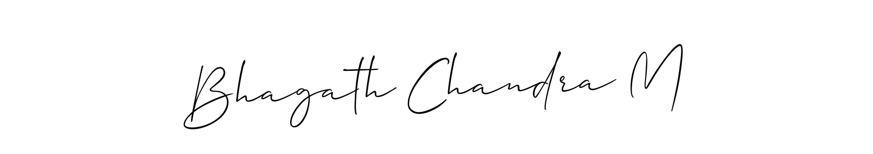 How to Draw Bhagath Chandra M signature style? Allison_Script is a latest design signature styles for name Bhagath Chandra M. Bhagath Chandra M signature style 2 images and pictures png