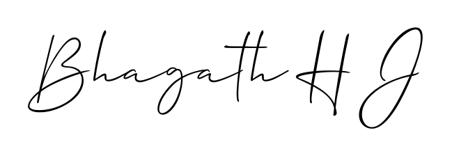 Explore multiple handwriting variations for Bhagath H J including this stunning Allison_Script design. Free to use across all platforms. Bhagath H J signature style 2 images and pictures png