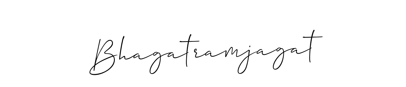 How to make Bhagatramjagat name signature. Use Allison_Script style for creating short signs online. This is the latest handwritten sign. Bhagatramjagat signature style 2 images and pictures png
