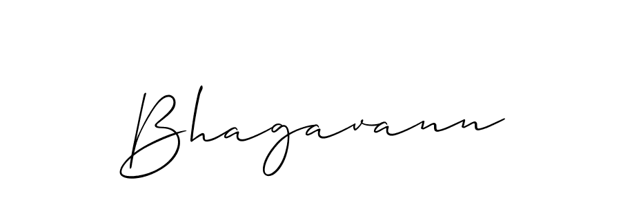 How to make Bhagavann signature? Allison_Script is a professional autograph style. Create handwritten signature for Bhagavann name. Bhagavann signature style 2 images and pictures png