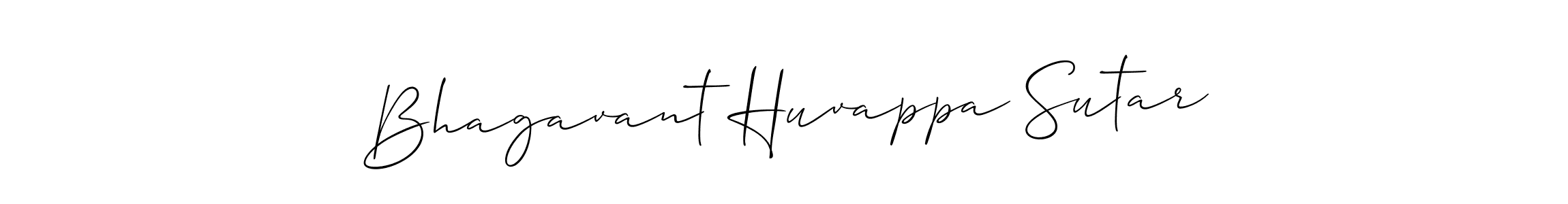 Also we have Bhagavant Huvappa Sutar name is the best signature style. Create professional handwritten signature collection using Allison_Script autograph style. Bhagavant Huvappa Sutar signature style 2 images and pictures png