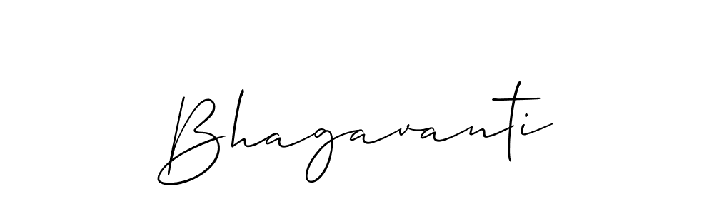 How to make Bhagavanti signature? Allison_Script is a professional autograph style. Create handwritten signature for Bhagavanti name. Bhagavanti signature style 2 images and pictures png