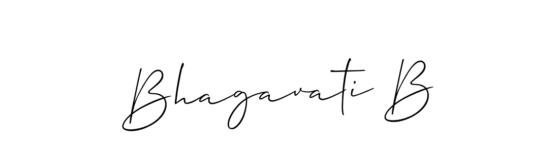 Best and Professional Signature Style for Bhagavati B. Allison_Script Best Signature Style Collection. Bhagavati B signature style 2 images and pictures png