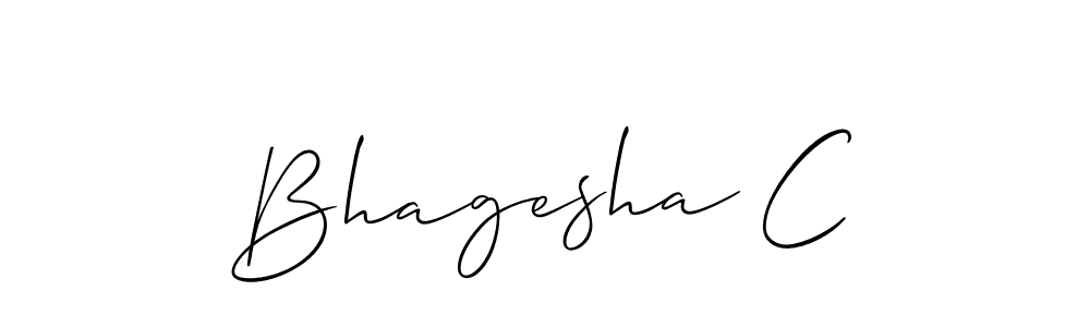 Make a beautiful signature design for name Bhagesha C. With this signature (Allison_Script) style, you can create a handwritten signature for free. Bhagesha C signature style 2 images and pictures png
