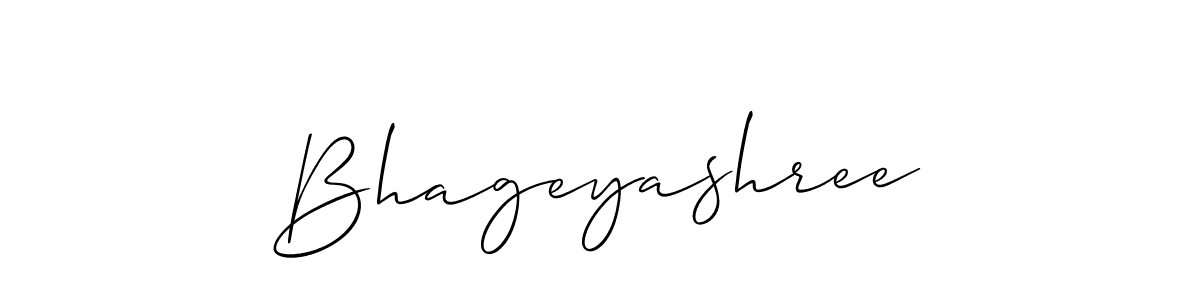 Use a signature maker to create a handwritten signature online. With this signature software, you can design (Allison_Script) your own signature for name Bhageyashree. Bhageyashree signature style 2 images and pictures png