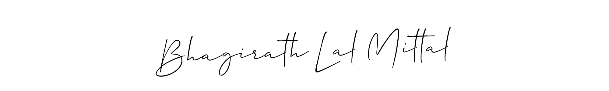 You should practise on your own different ways (Allison_Script) to write your name (Bhagirath Lal Mittal) in signature. don't let someone else do it for you. Bhagirath Lal Mittal signature style 2 images and pictures png