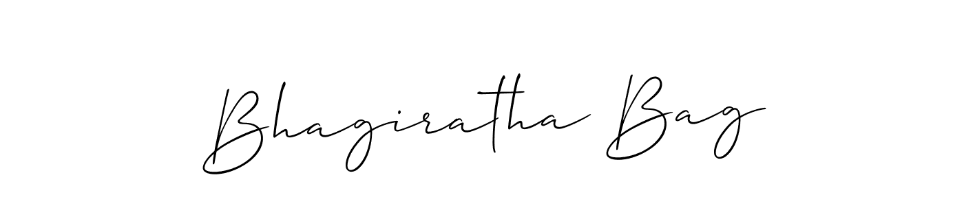 Also we have Bhagiratha Bag name is the best signature style. Create professional handwritten signature collection using Allison_Script autograph style. Bhagiratha Bag signature style 2 images and pictures png