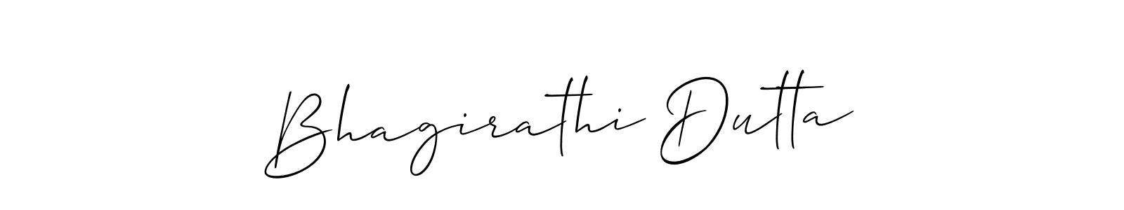 You should practise on your own different ways (Allison_Script) to write your name (Bhagirathi Dutta) in signature. don't let someone else do it for you. Bhagirathi Dutta signature style 2 images and pictures png